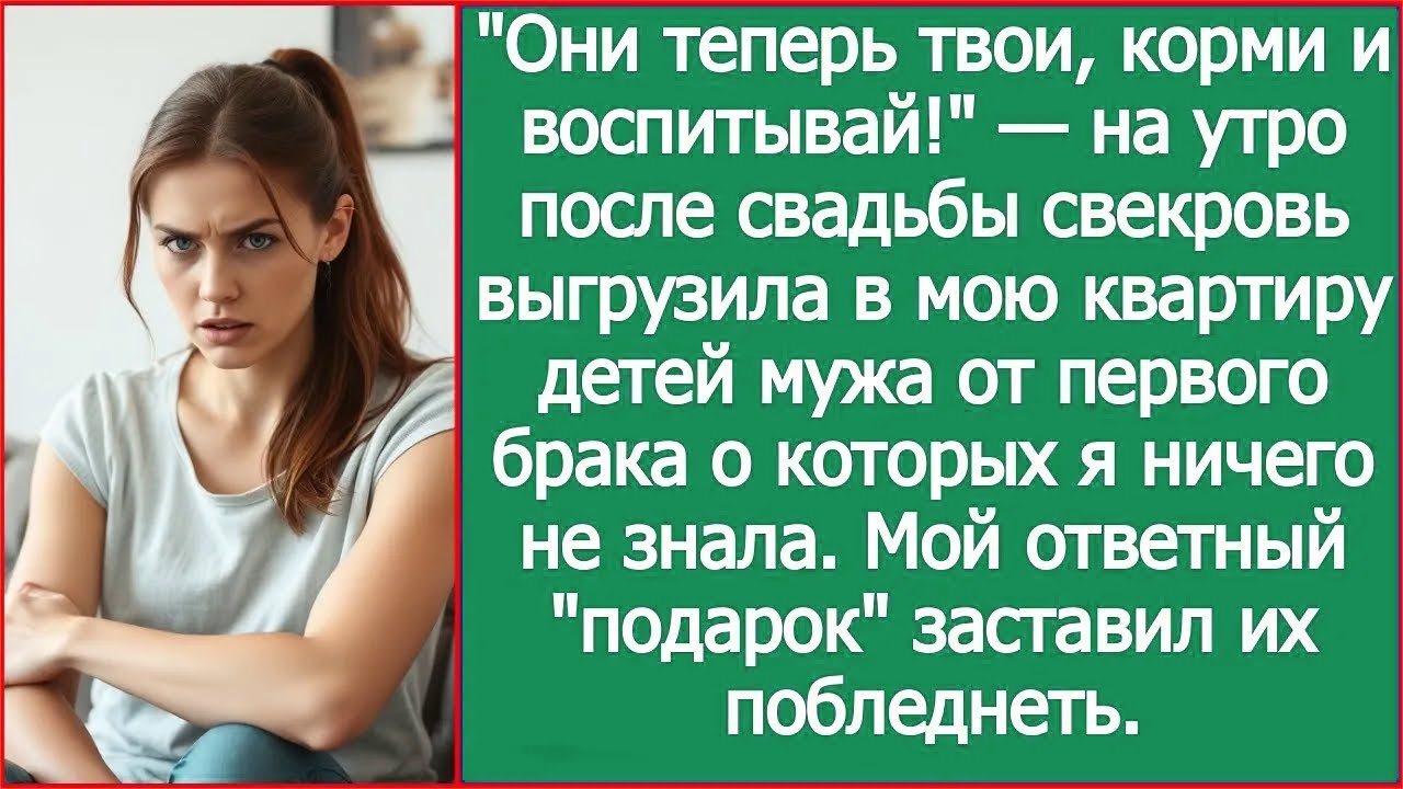Они теперь твои, корми и воспитывай! На утро после свадьбы свекровь привела детей мужа.