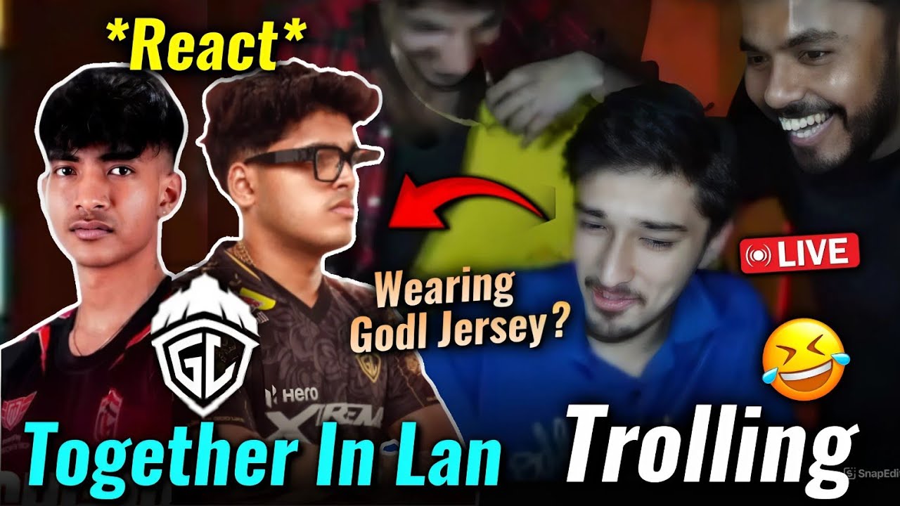| Jelly React On Godl,Lala,Jelly Team Together In Lan 🔥 Zgod & Amar Live In Jelly Stream Trolling 😂