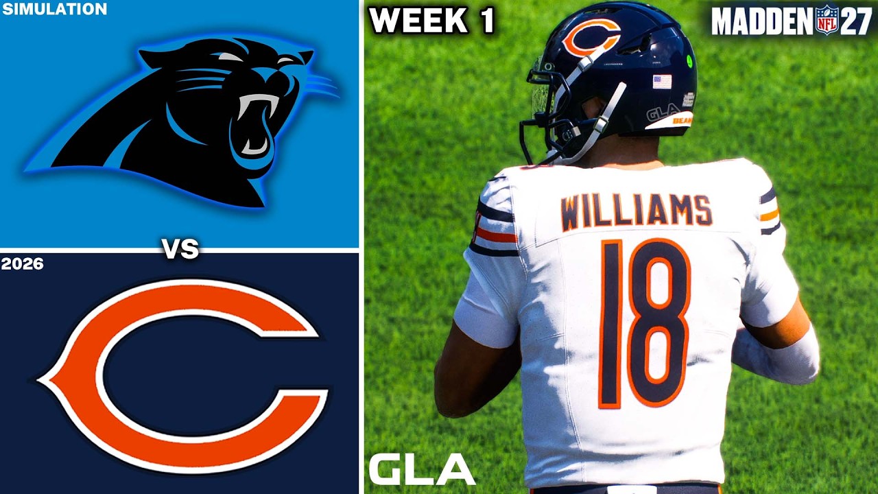 Bears vs. Panthers Week 1 Simulation | Madden NFL 27 PS5