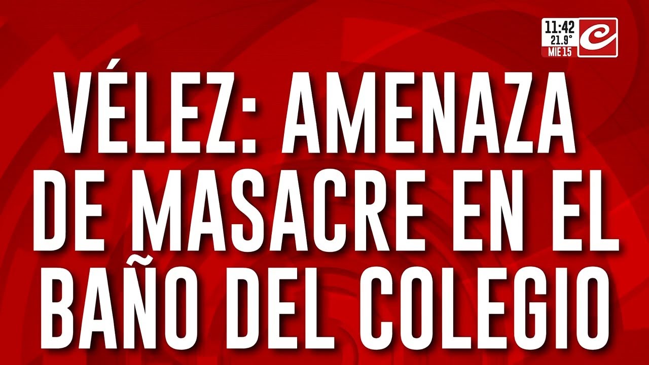 V&eacute;lez en alerta por amenaza de masacre aparecida en uno de los ba&ntilde;os del colegio