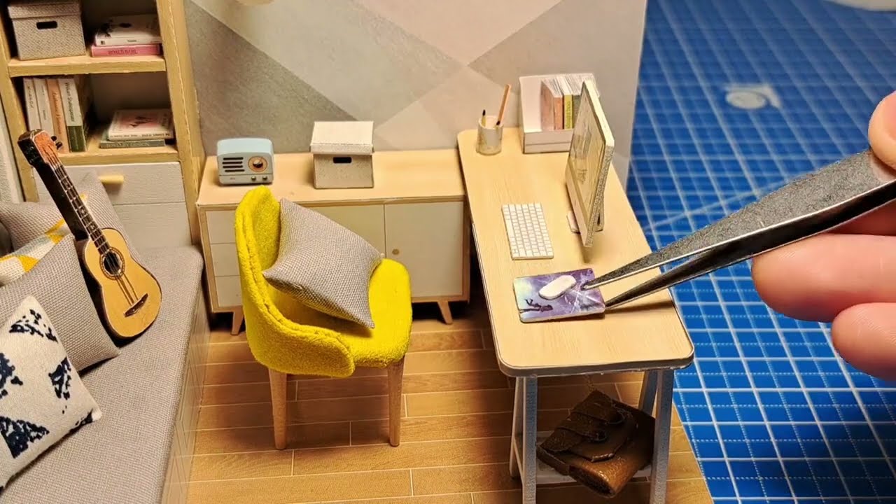 RoomBox|Sunshine study|Собираю миниатюру -ночник