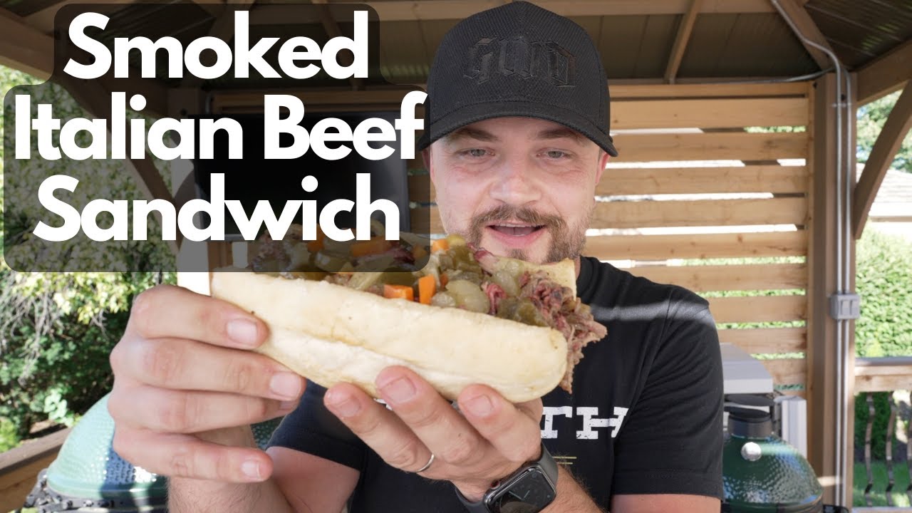 Smoked Italian Style Beef Sandwich | GRILLIN WITH DAD