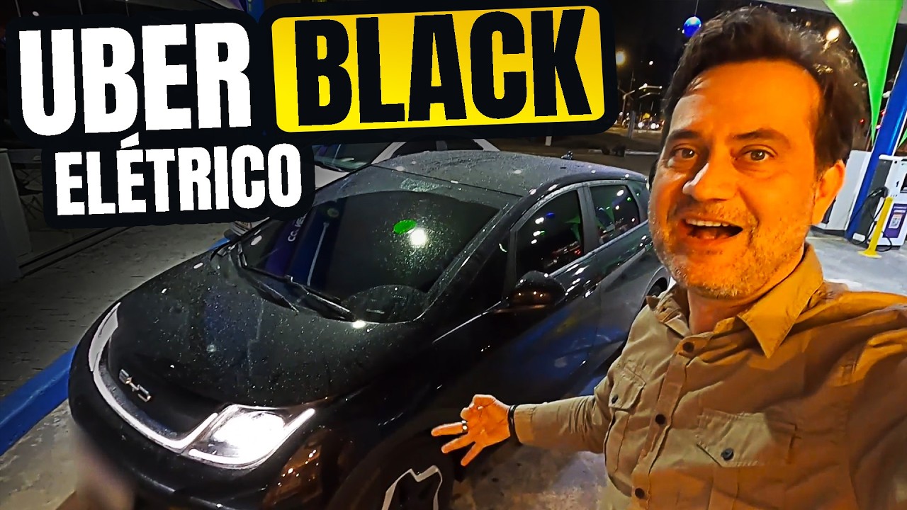 🔴 QUANTO GASTEI de BATERIA p/ FAZER R$200 no UBER BLACK com BYD DOLPHIN