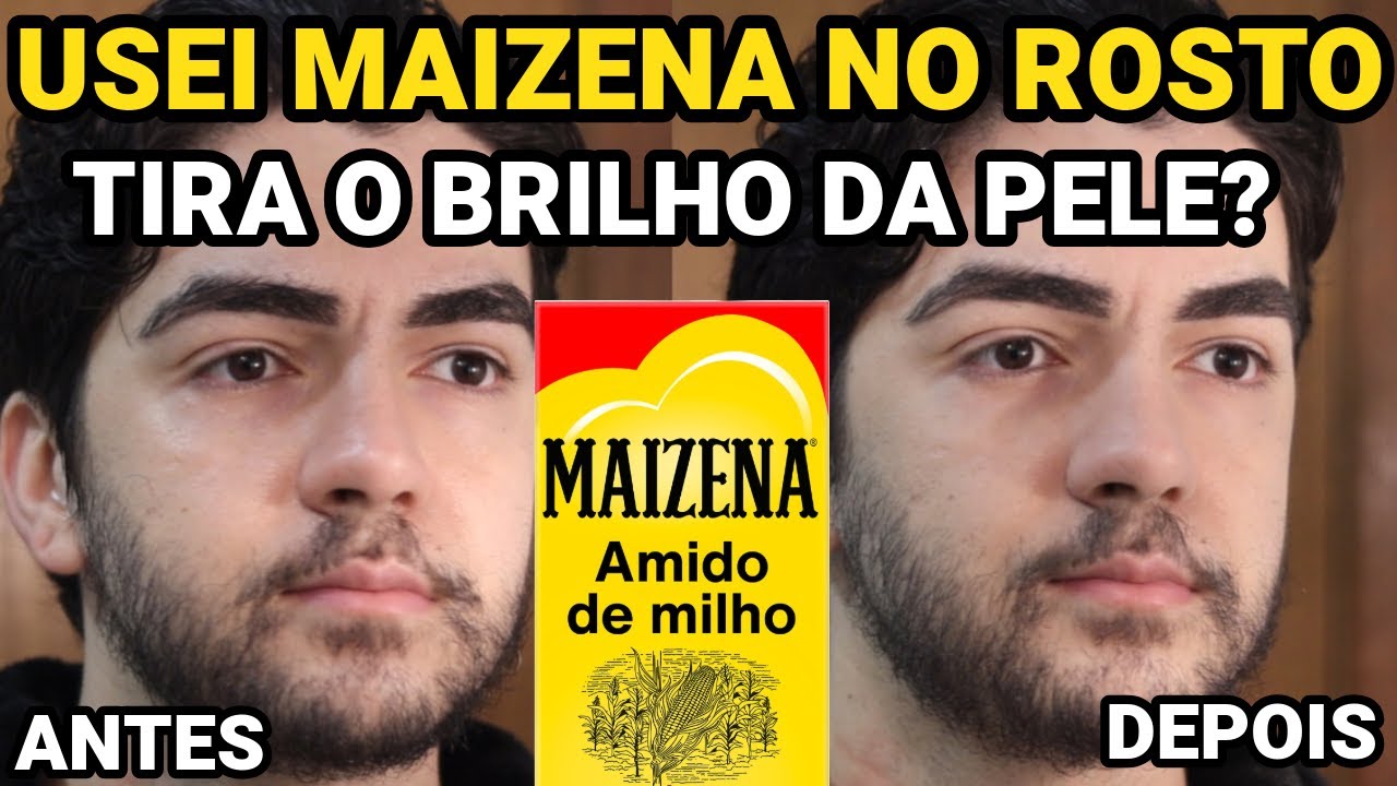 MAIZENA PRA TIRAR O BRILHO! ADEUS OLEOSIDADE! MELHOR QUE PÓ TRANSLÚCIDO? AMIDO DE MILHO NO ROSTO!