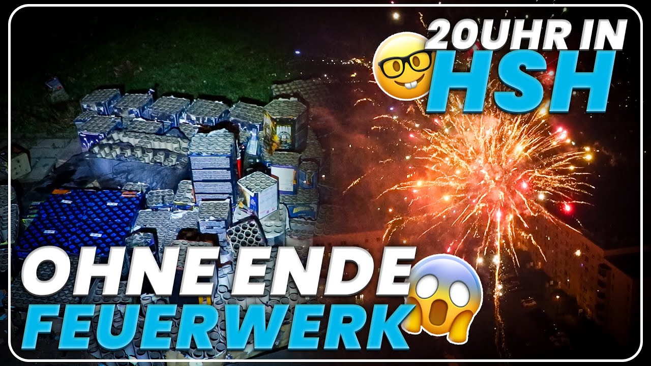 OHNE ENDE FEUERWERK 🤩 | 🎇 20 UHR in BERLIN HOHENSCH&Ouml;NHAUSEN 🔥 | Silvester Vorfreude 2025