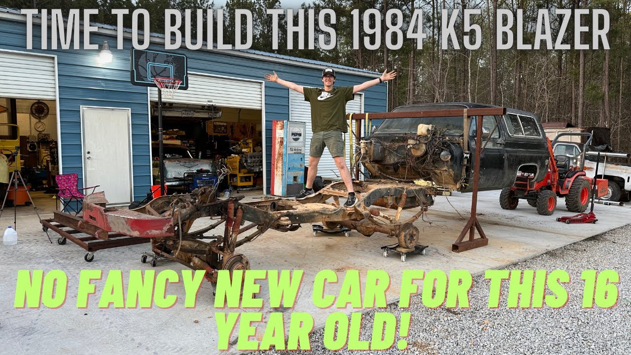 We start restoring a 1984 Blazer for a 16 year old kid!