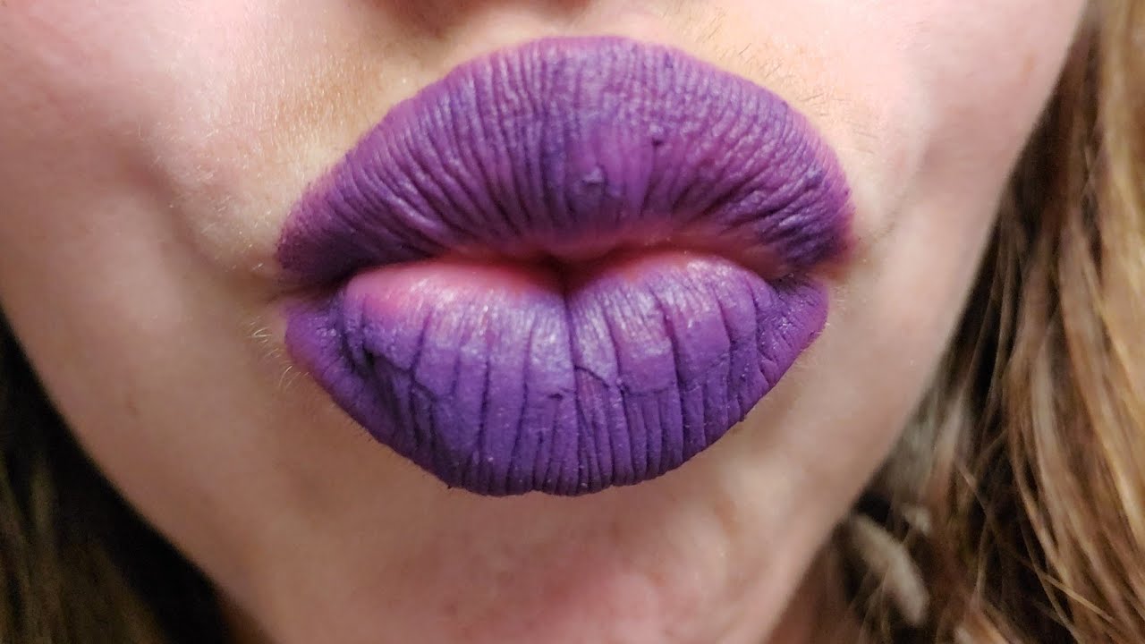 Purple Lipstick ASMR Triggers