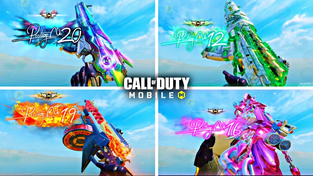 All 20 Prestige Guns In COD Mobile | EVERY Prestige Weapon Inspection And Kill Effects In CODM (HD)
