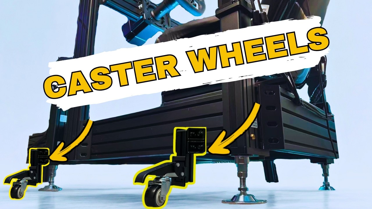 How to Install Caster Wheels on Motion and Elevated Sim Rig?