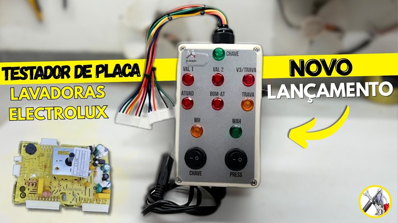 Testador de placa das lavadoras Electrolux (LANÇAMENTO JM SOLUÇÕES)