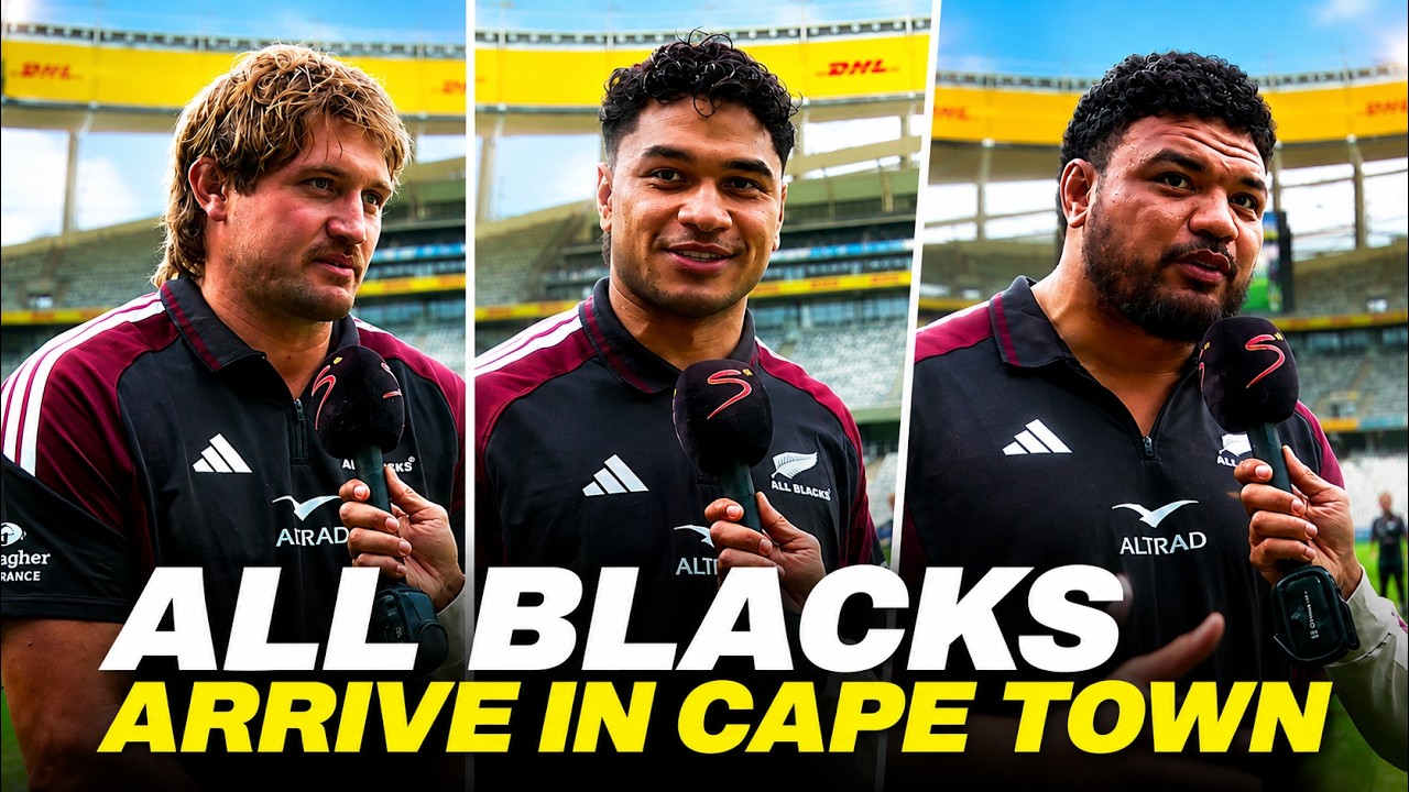 All Blacks React to Massive Support In Cape Town 🇳🇿🇿🇦 | Rugby's Greatest Rivalry