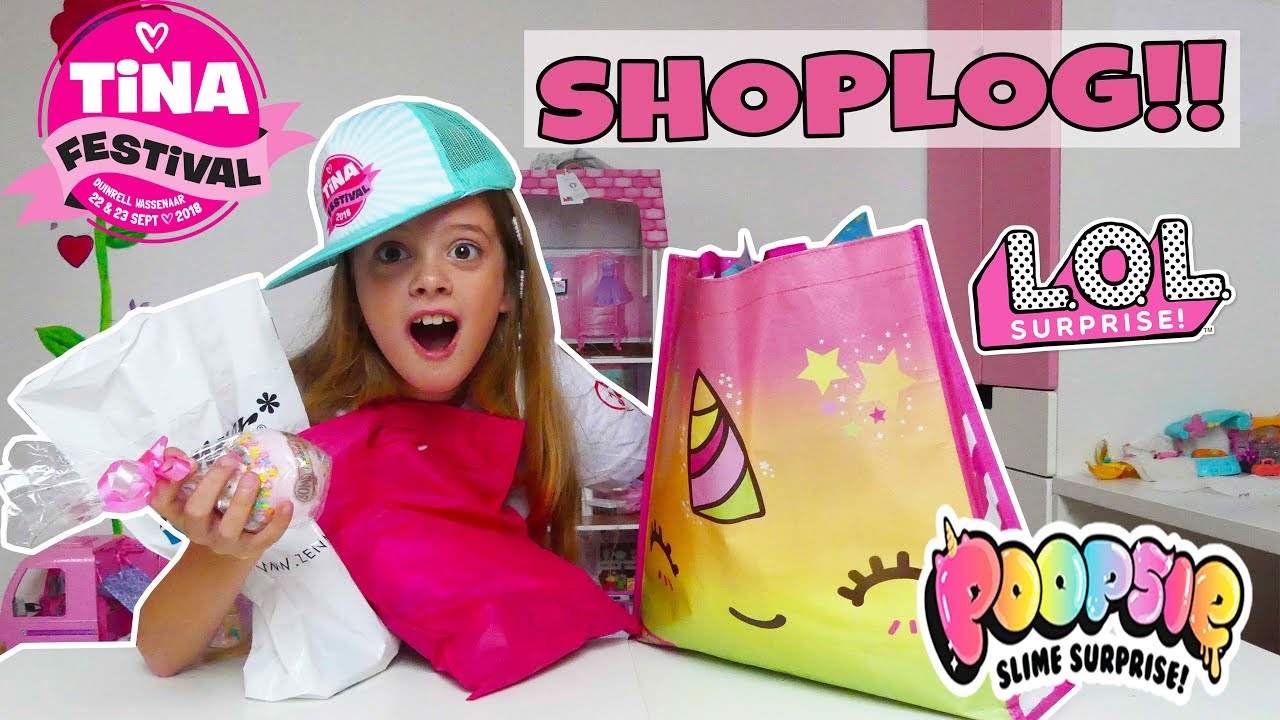 TINA FESTIVAL (2018) SHOPLOG MET HAYLEY !! - Broer en Zus TV VLOG #217