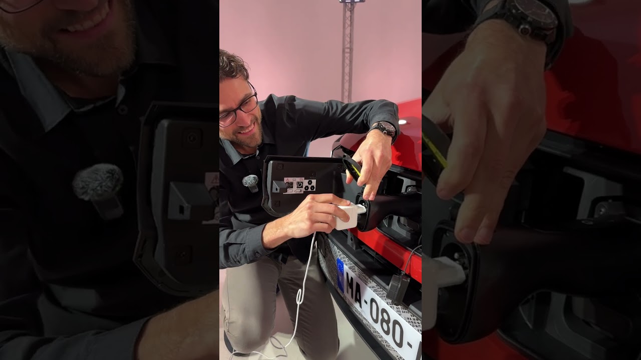 V2L Adapter in the New Dacia Spring ⚡️! #dacia #daciasping #shorts