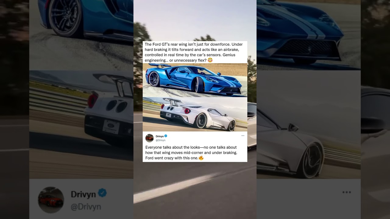 This Wing Moves While You Brake&hellip; Genius or Overkill? 😳 #carfacts #car #carshorts #viral