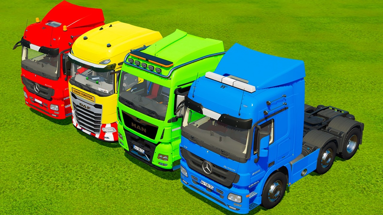 TRANSPORTING DUMP TRUCKS, TANKER TRUCKS & FIRE ENGINE WITH BIG TOW TRUCKS! Farming Simulator 22