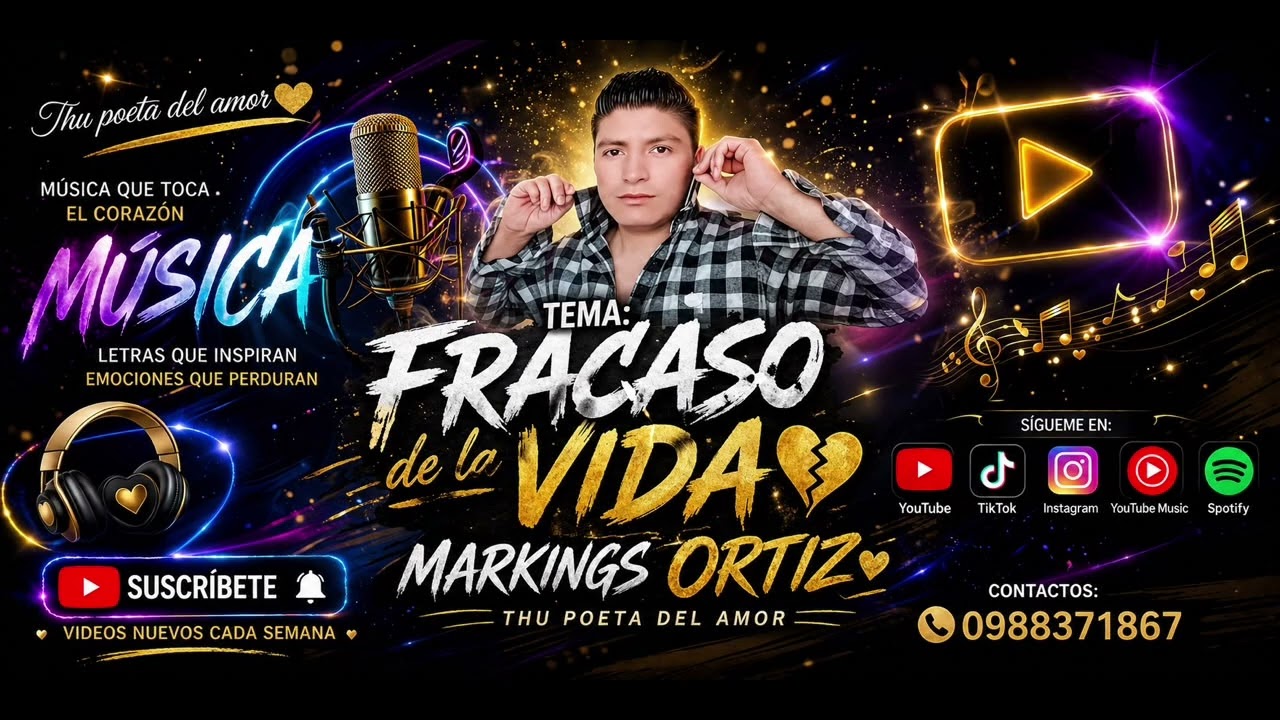 MARKINGS ORTIZ 🎵🎶                                              Tema Un  Fracaso de la vida   