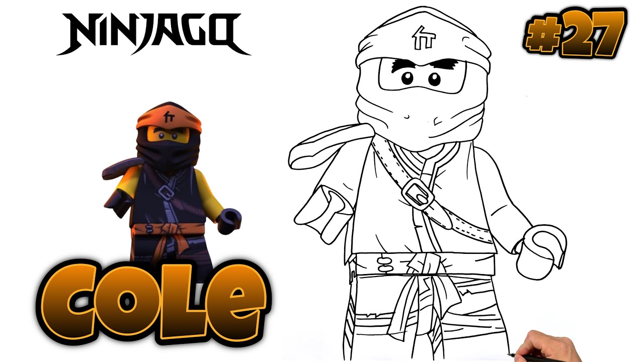How To Draw COLE | Ninjago | 100 DRAWING SERIES #drawing #ninjagocole #ninjago