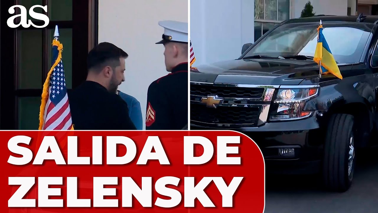 SALIDA de ZELENSKY FURIOSO tras su DISCUSIÓN con TRUMP en la CASA BLANCA