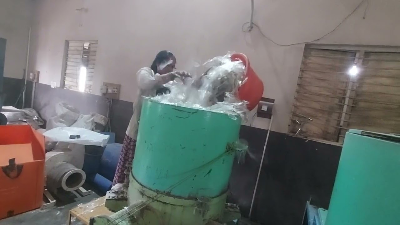 Plastic recycling-LDPE Film Recycling- rLDPE Extrusion process. LDPE Dana machine( Agglo)