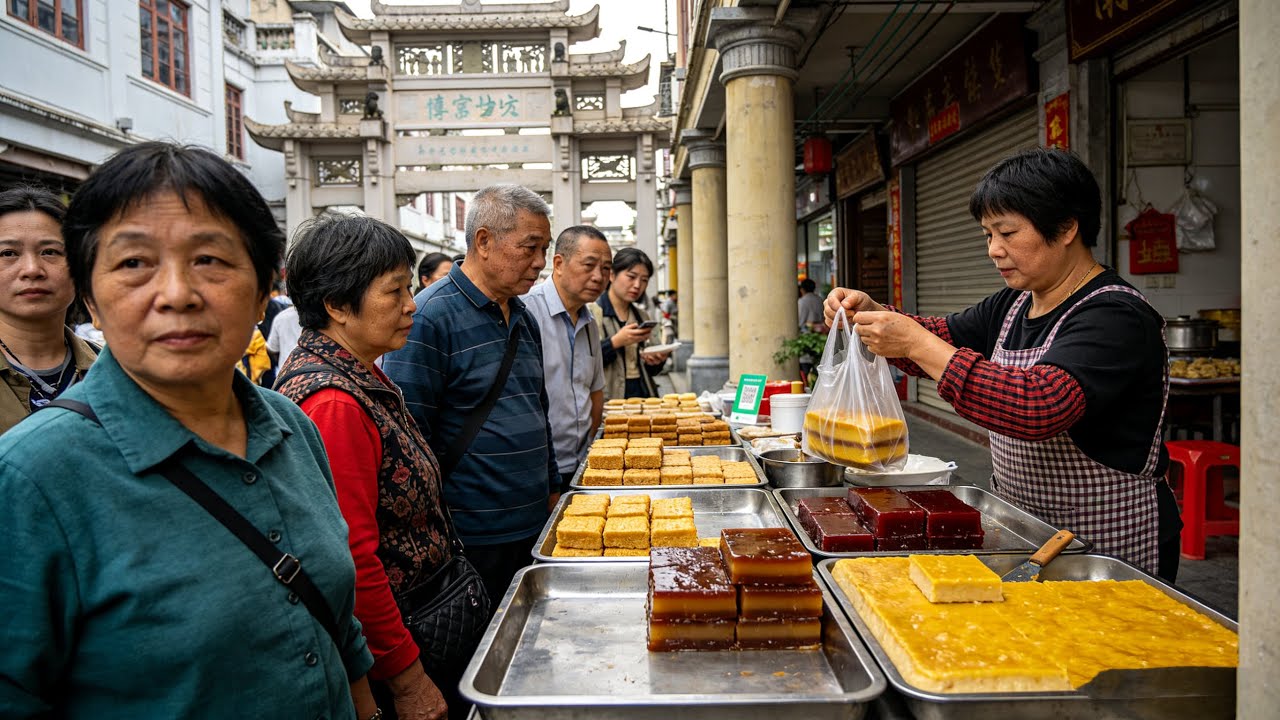 Popular Chinese street food in southern Fujian: Satay noodles, oyster omelet, etc.
