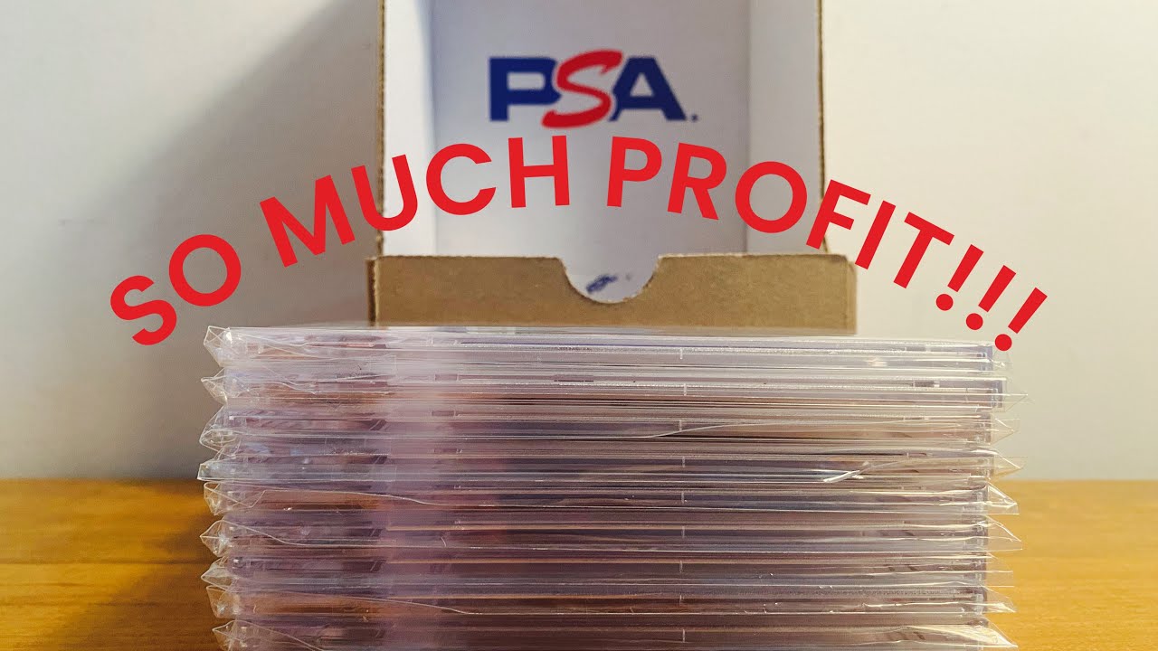 Blind PSA Grade Reveal and PROFIT Breakdown #psagrading #gradedcards