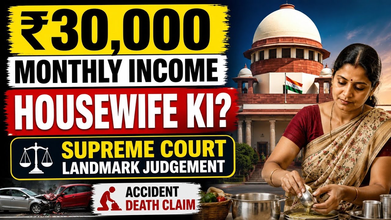 Motor accident Death claim supreme court landmark judgement 1₹8 लाख को ₹62.77 लाख किया#supremecourt