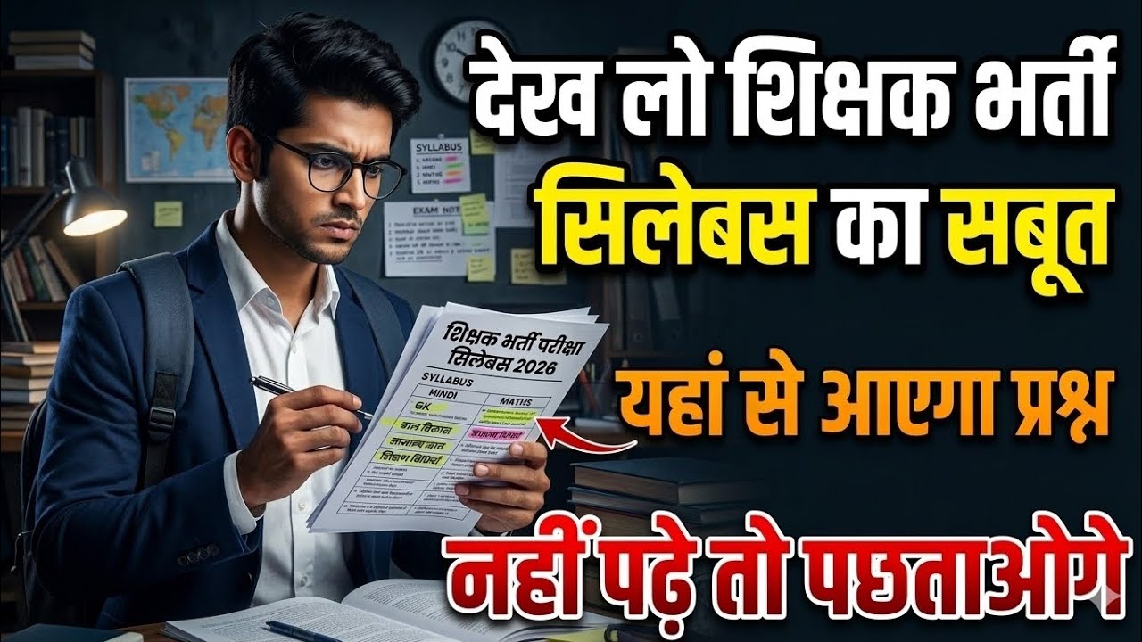 CG Shikshak Bharti syllabus ll Chhattisgarh Teacher Recruitment 2026 syllabus llCG TEACHER Bharti...