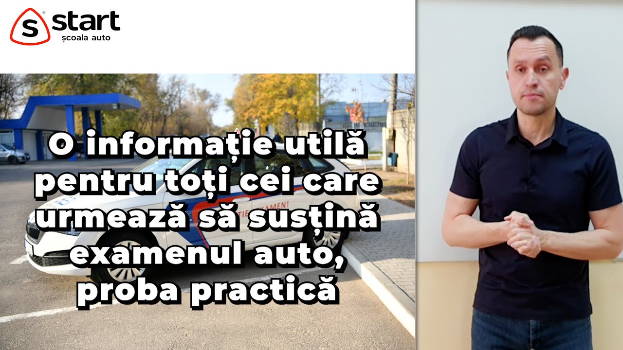 O informație utilă pentru toți cei care urmează să susțină examenul auto, proba practică 🚗