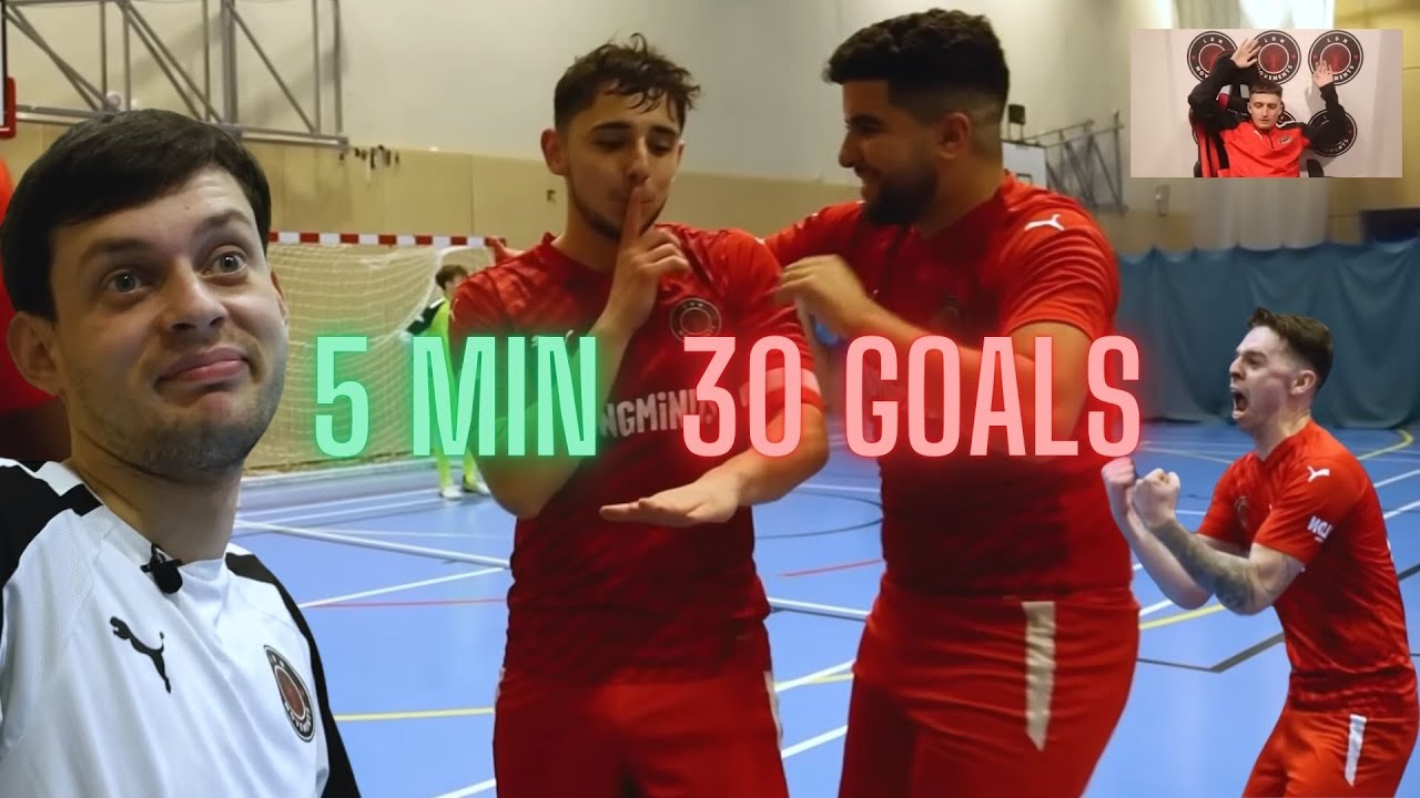 I Played in a PRO FUTSAL MATCH & We SCORED 30 GOALS in only 5 minutes! (LDN Movements Highlights)