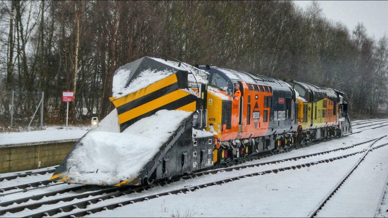 Snow Ploughs and class 37s around Dingwall