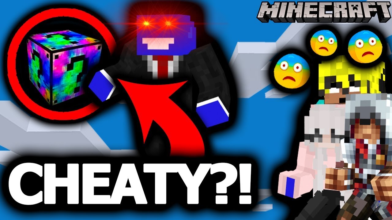 WYLOSOWAŁEM CHEATY Z MIXED LUCKY BLOCKÓW! - Minecraft z widzami