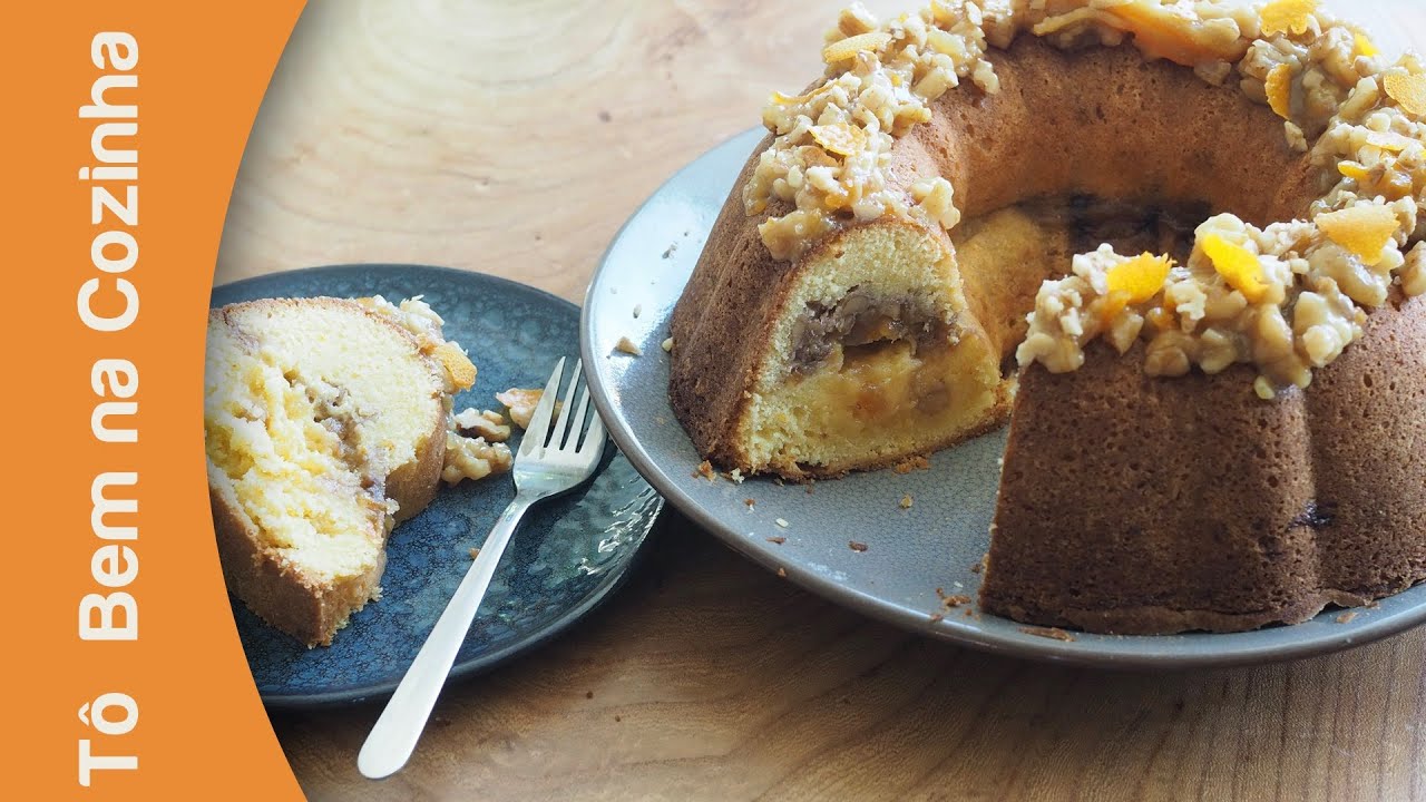 BOLO DE LARANJA COM NOZES - Receita de bolo de laranja (Episódio #241)