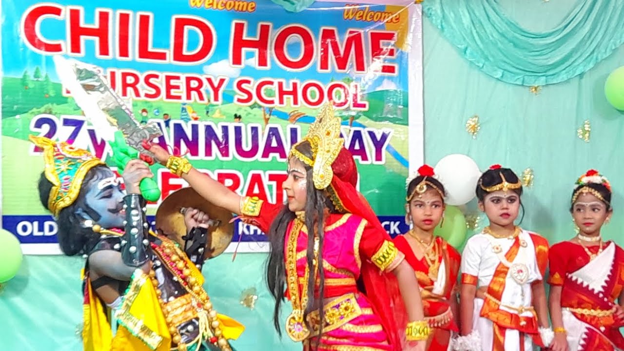 Maa Durga Dance Drama 🔱 | 27th Annual Day | Child Home Play & Nursery School 🌸