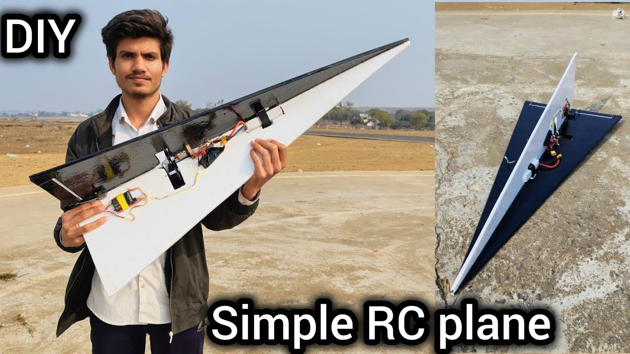 How To Make Simple RC plane At Home |RC INDIA|DIY RC PLANE 