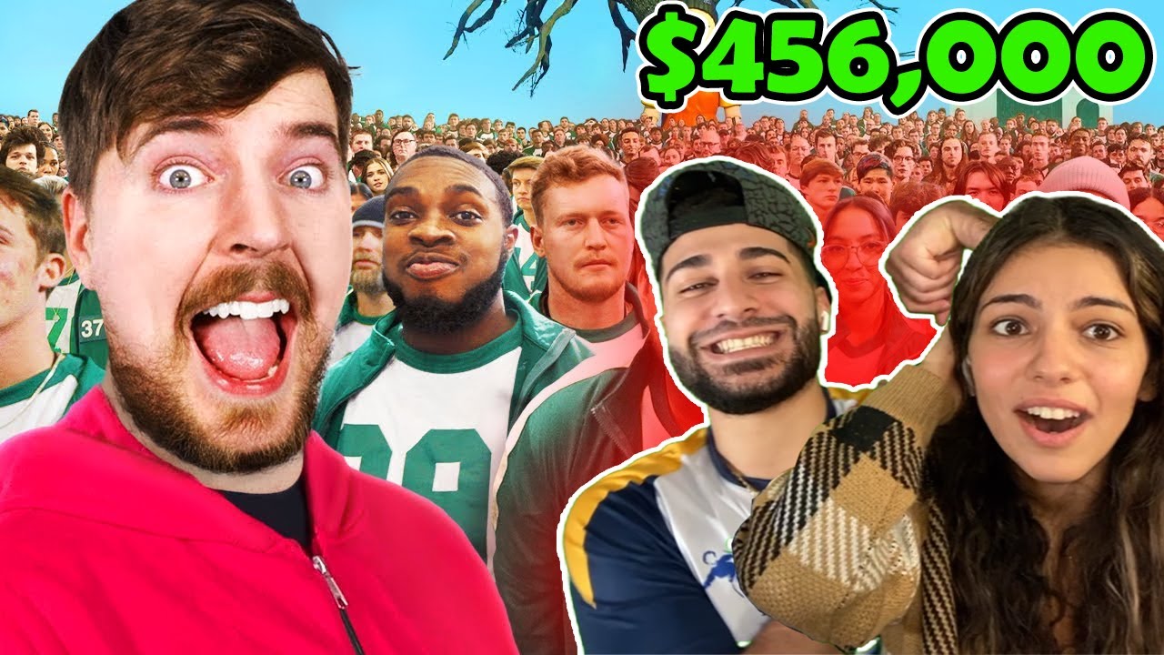 I WOULD HAVE TO FIGHT! Reacting To MR BEAST SQUID GAME IN REAL LIFE!