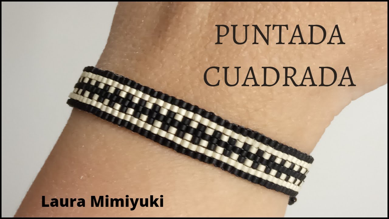 Pulsera puntada cuadrada miyuki / Square stitch