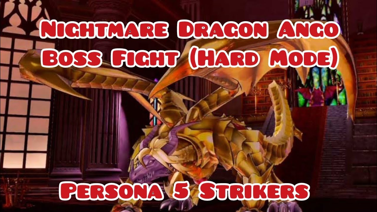 Nightmare Dragon Ango Boss Fight (Hard Mode) - Persona 5 Strikers