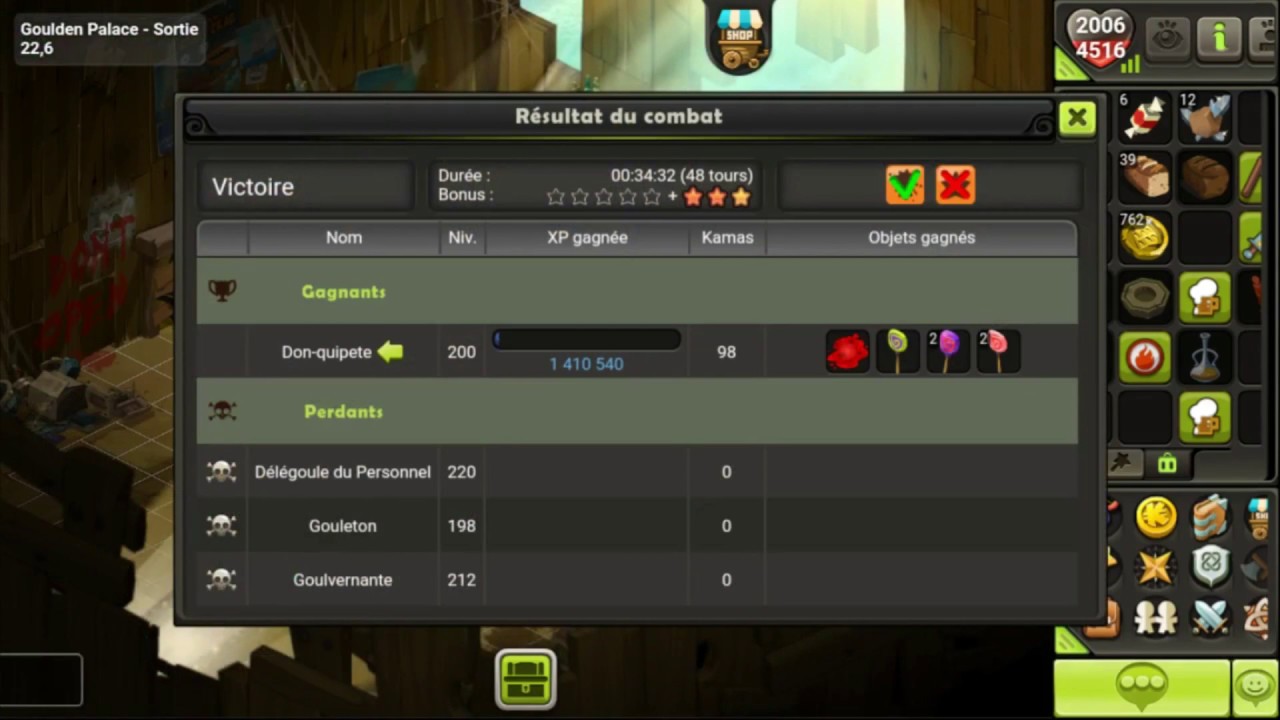 [DOFUS TOUCH] Goulden Palace Solo Roublard!