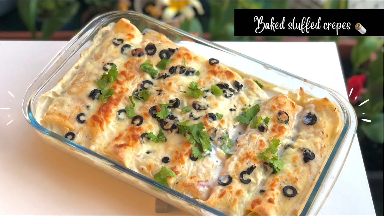 Baked stuffed crepes extremely delicious recipe you need to try out! 🫶🏻