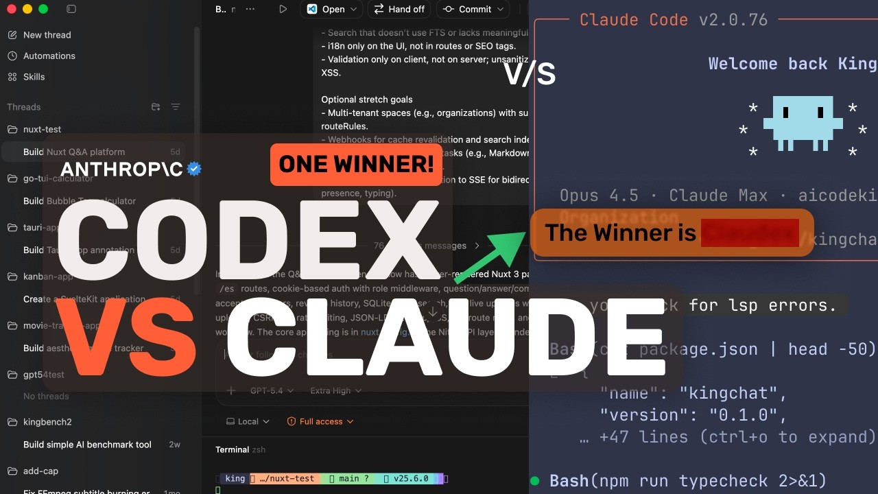 Codex (GPT-5.4) против Claude Code (Opus 4.6): какая подписка за 20/200 долларов ЛУЧШЕ всего подх...