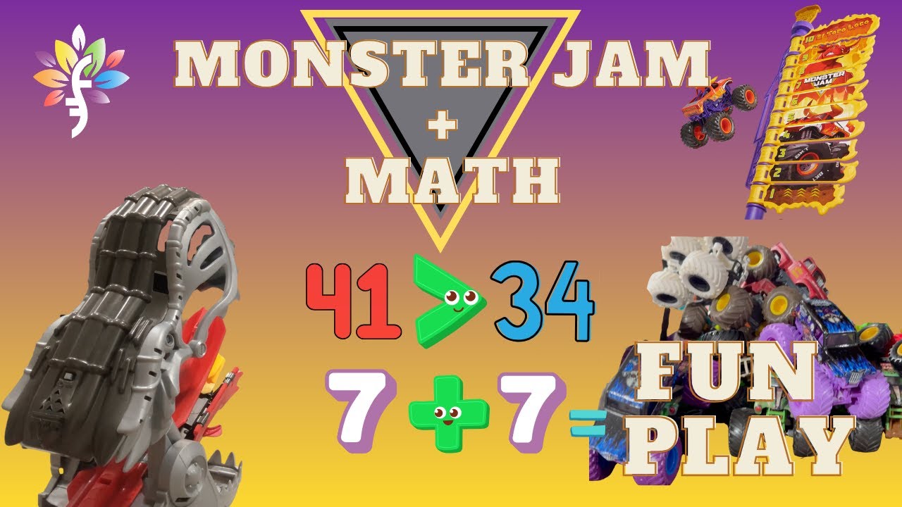 El Toro Loco Big Air + ThunderROARus Drop = MATH Fun with Monster Jam Teams