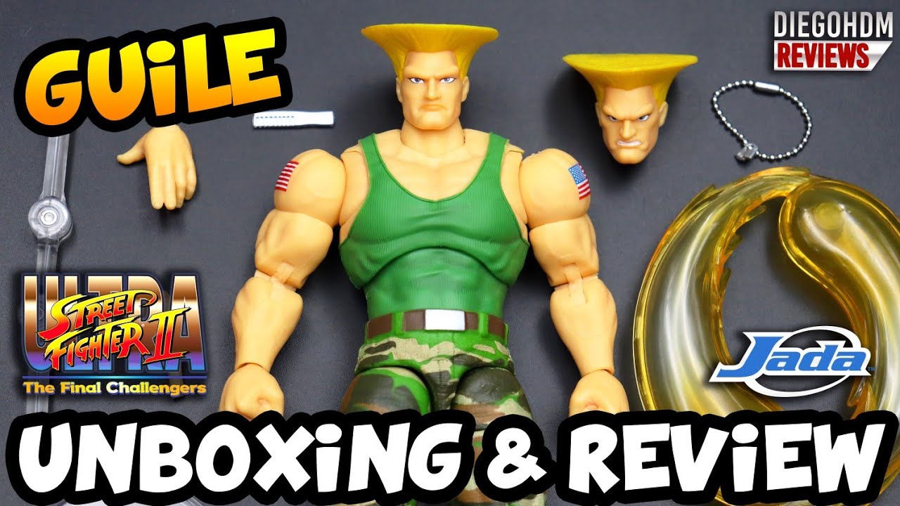 GUILE Jada Toys Ultra Street Fighter II Unboxing e Review BR