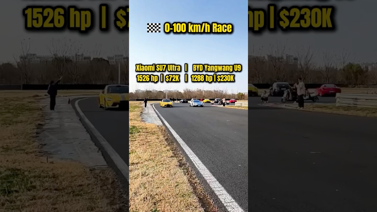 $72K Xiaomi SU7 Ultra Beats $230K BYD U9 &ndash; Drag Race Results Shock Everyone! 😳