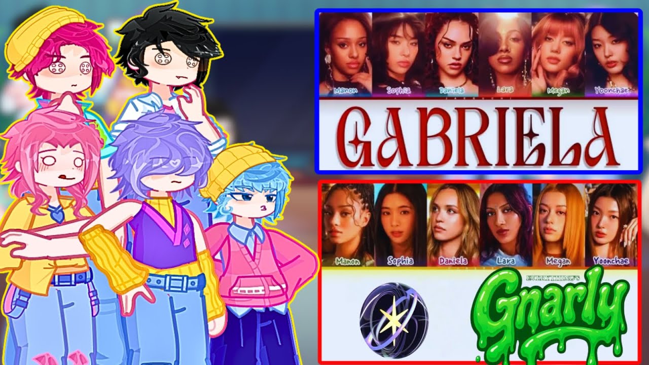 Kpop demon hunters react to huntrix new songs "Gabriela" and "Gnarly" // Gacha Reactions