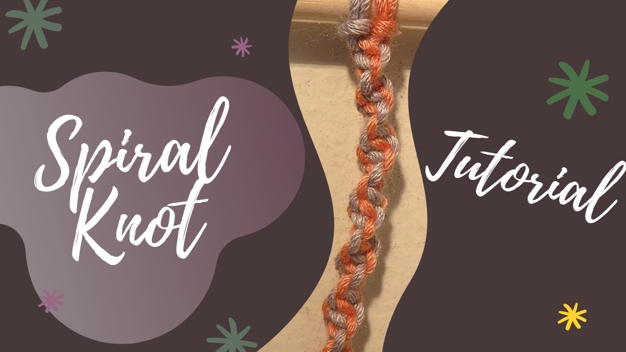 SPIRAL MACRAME KNOT| Speed Knot Tying Tutorial