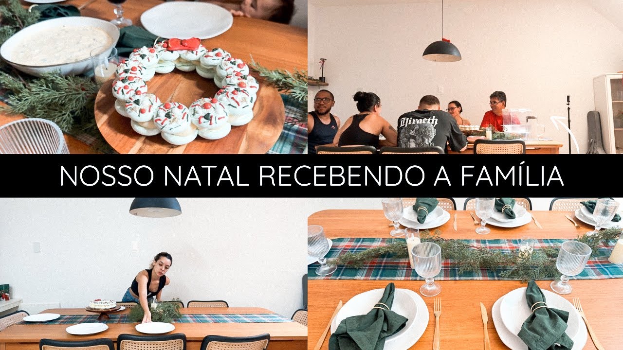 SEGUNDO NATAL FAZENDO A CEIA,recebendo a família,mesa posta,nosso natal,acarolaynerocha