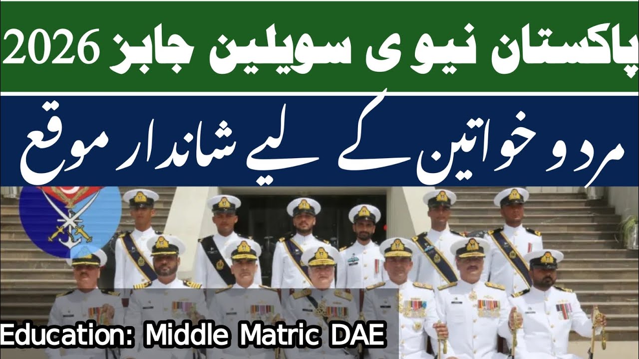 Join Pakistan Navy as Civilian 2026 Apply Online