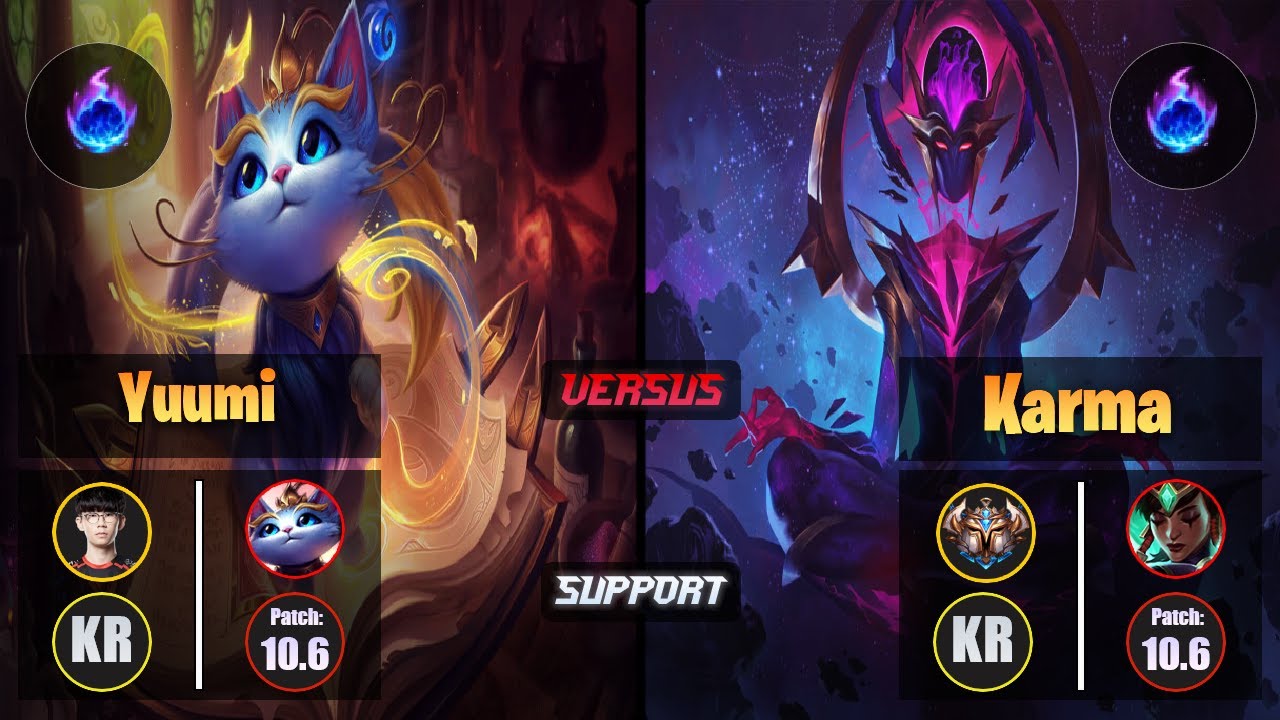 Irove YUUMI (Support) [Arcane Comet] VS KARMA - Challenger KR Patch 10.6