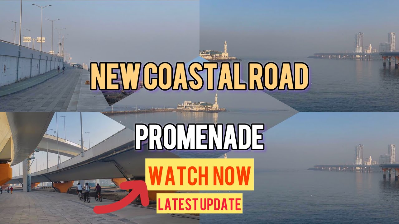Coastal road Mumbai | coastal road promenade latest update | Haji Ali Dargah 🕌 | Worli promenade 