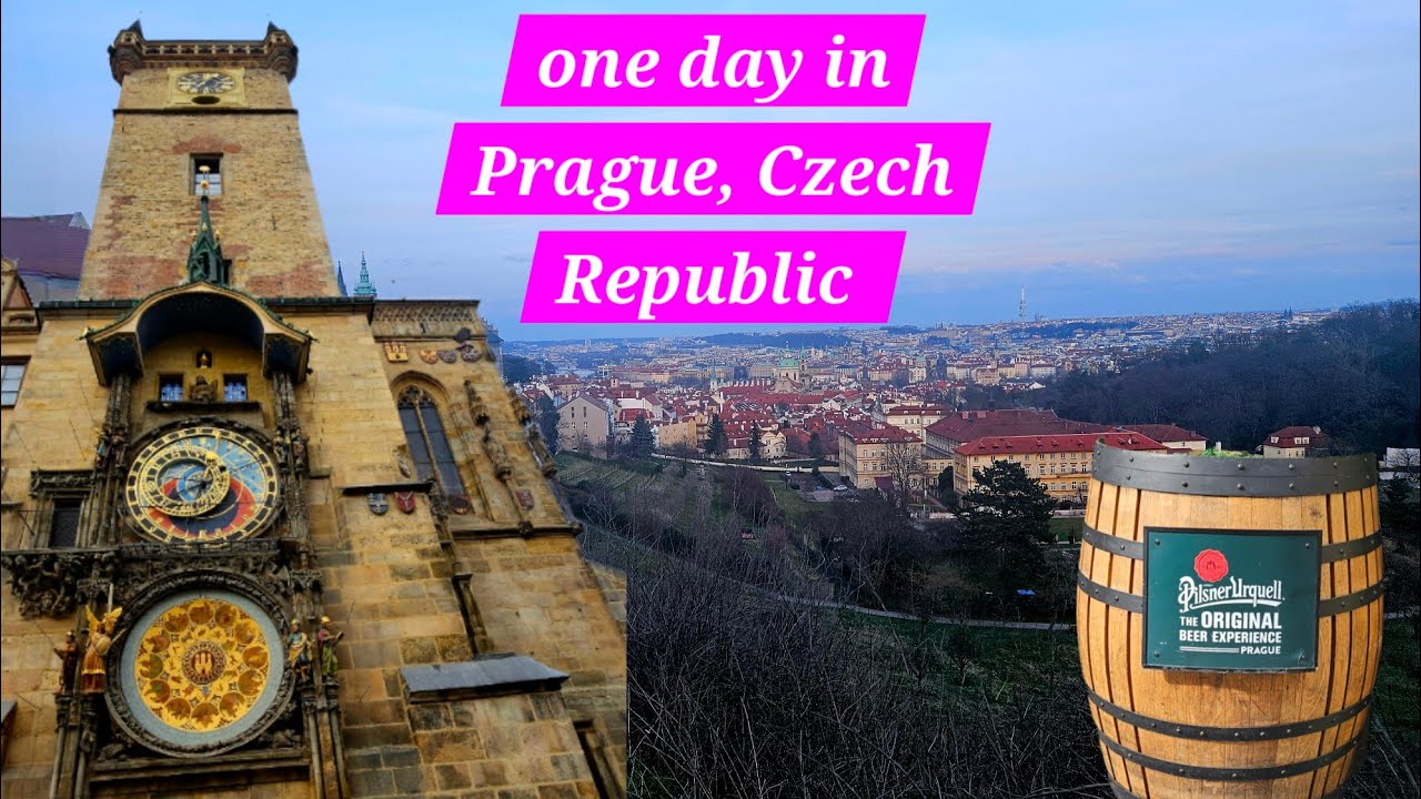 One day in Prague, Czech Republic 